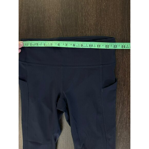 Lululemon Pace Rival Blue Crop Leggings W6AV0S Sz 4 - Picture 6 of 8
